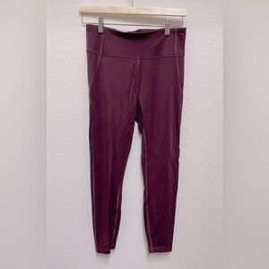 ALLBIRDS Natural Legging in Maroon Size M Activewear